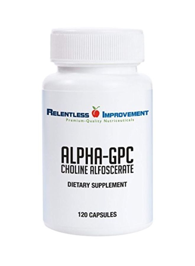 Relentless Improvement - Alpha GPC Choline Alfoscerate Supplement - 120 Capsules - Image 1