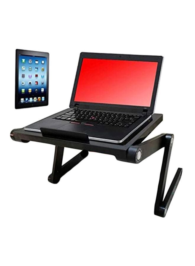 Desk York Vented Laptop And Tablet Stand Black  - Image 1