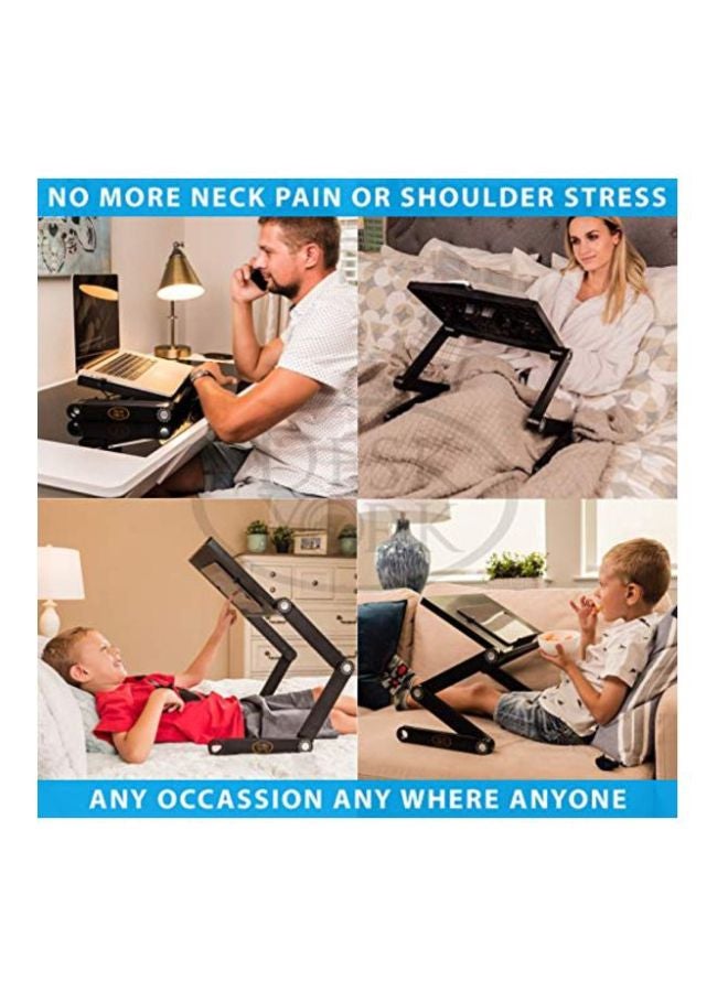Desk York Vented Laptop And Tablet Stand Black  - Image 2