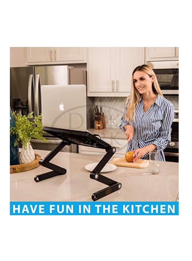 Desk York Vented Laptop And Tablet Stand Black  - Image 4