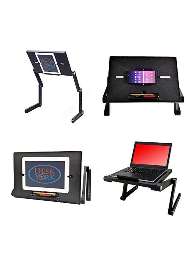 Desk York Vented Laptop And Tablet Stand Black  - Image 5