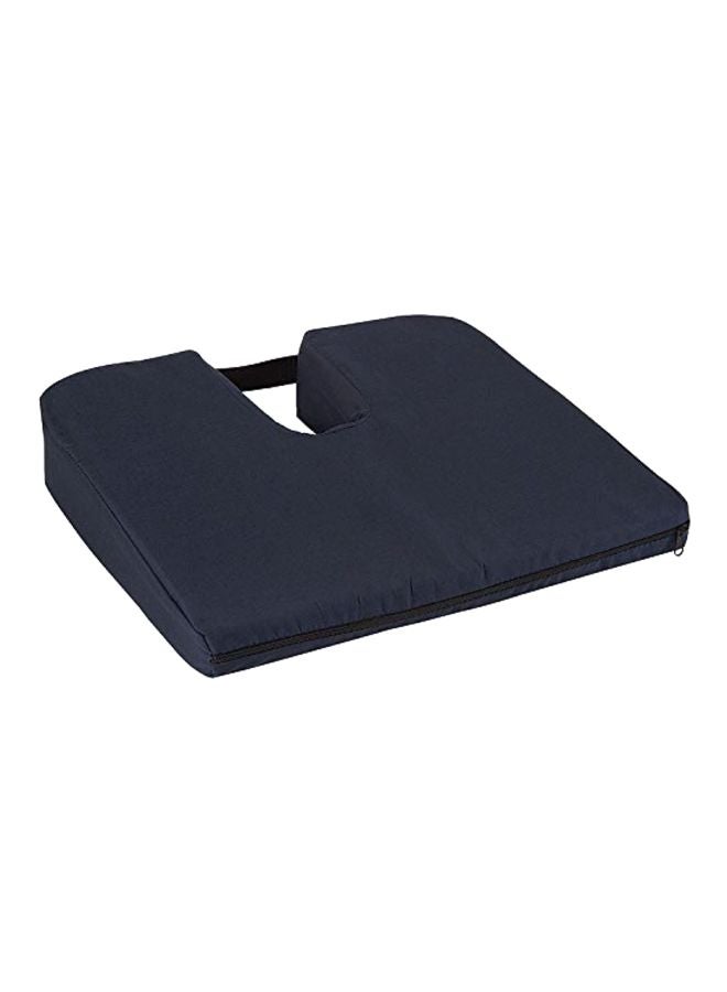Duro-Med - Orthopedic Coccyx Foam Cushion Blue 14.8x13.1x2.9inch - Image 1