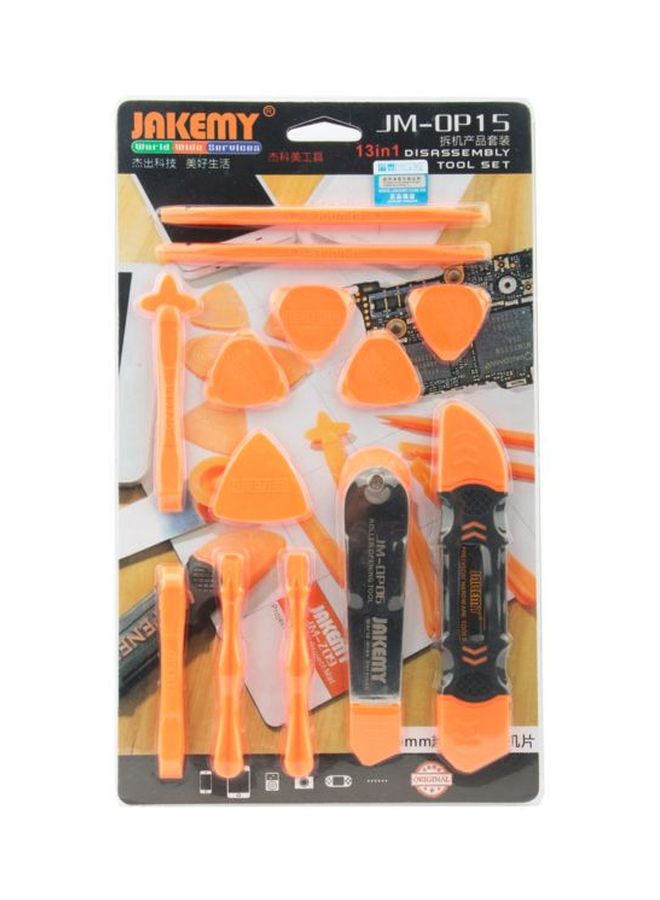 JAKEMY 13 In 1 Opening And Maintinance Tool Set Orange - Image 2