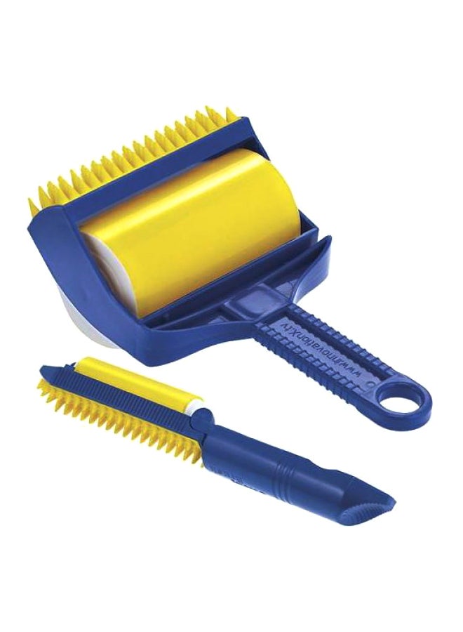 مجموعة بكرات ستيكي بادي لإزالة الوبر من قطعتين أصفر/أزرق