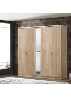 5-Doors Wardrobe with Mirror Beige - v1574864024/N32307785A_3