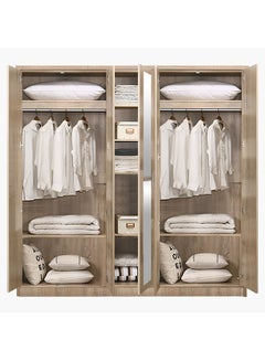 5-Doors Wardrobe with Mirror Beige - v1574864025/N32307785A_4