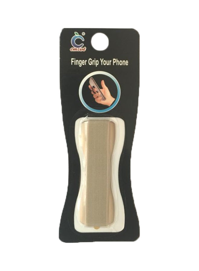 مقبض هاتف للأصابع ذهبي