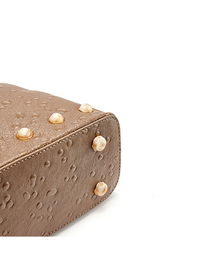 Grain De Beaute Pioggia Shoulder Bag Chocolate Brown  - Image 4