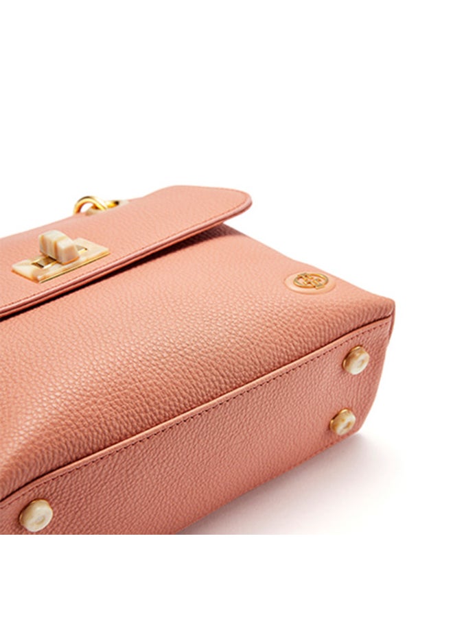 Grain De Beaute Mini Volpe II Crossbody Bag Camel Pink  - Image 5