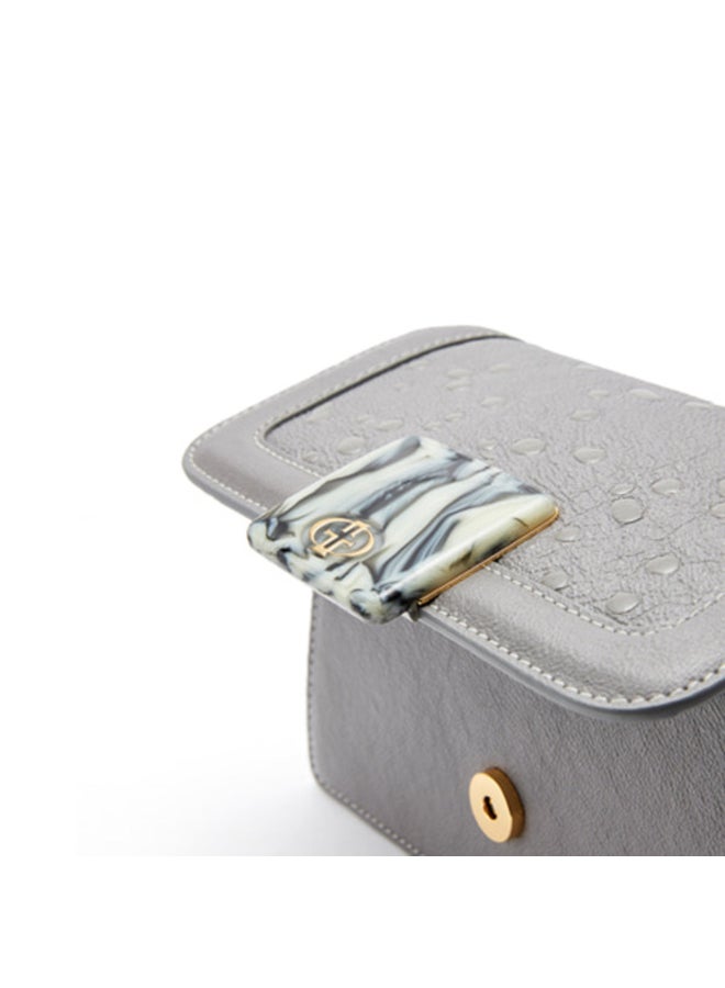 Grain De Beaute Amber Clutch Bag Grey  - Image 4