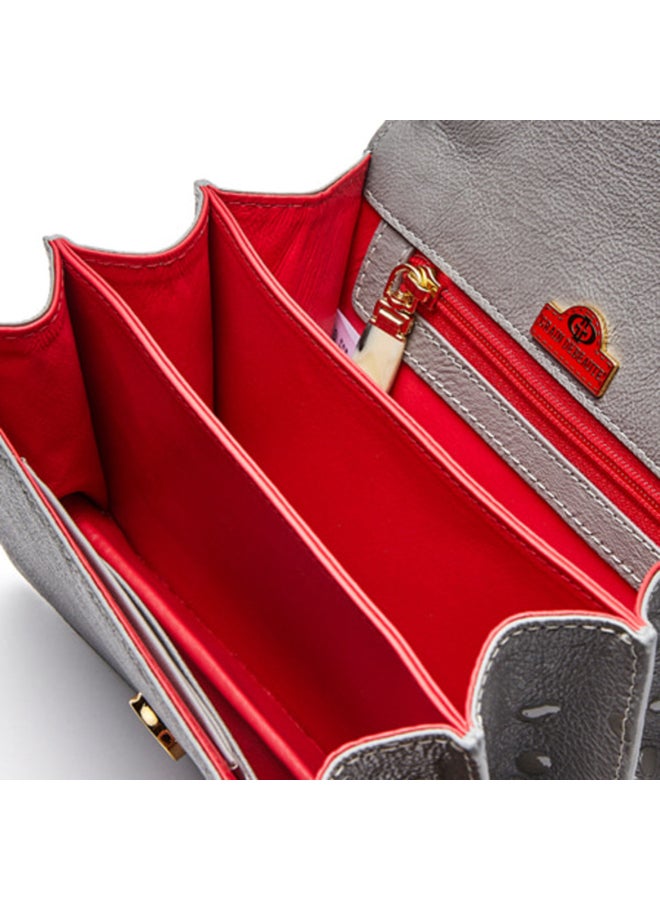Grain De Beaute Amber Clutch Bag Grey  - Image 5