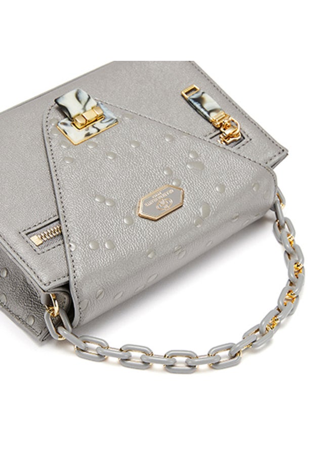 Grain De Beaute - Trian Shoulder Bag Grey - Image 1