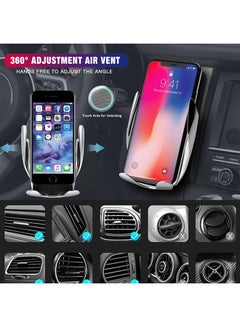 Generic Wireless Car Charger Black/Silver  - Image 4