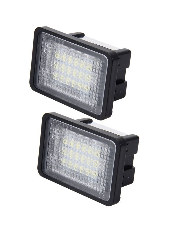 Generic 2-Piece License Plate Light For Mercedes-Benz GLK X204