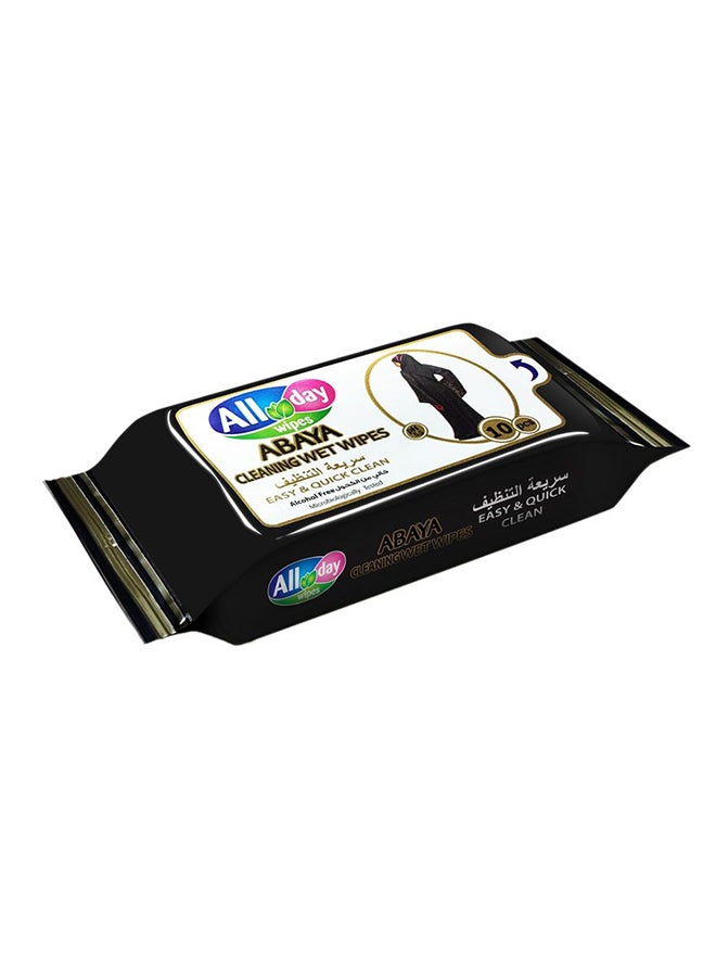Generic 100-Piece Abaya Cleaning Wipes Black 150x180mm 