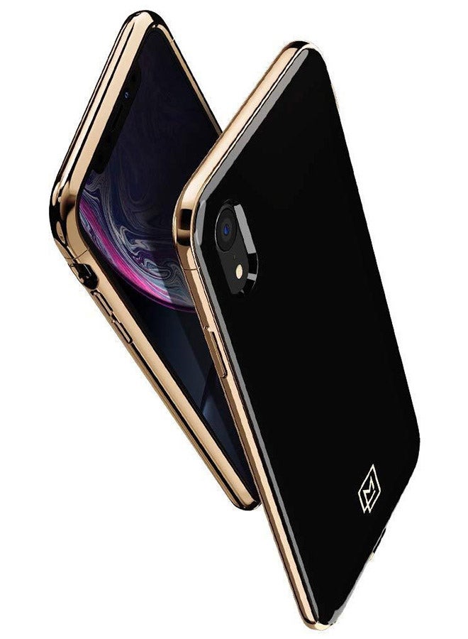 Spigen - La Manon Etui Protective Case Cover For Apple iPhone XR Gold/Black - Image 1