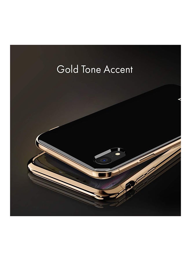 Spigen - La Manon Etui Protective Case Cover For Apple iPhone XR Gold/Black - Image 1