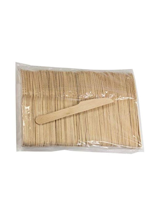 مجموعة سكاكين خشبية مكونة من 100 قطعة طبيعي 1x6.5بوصة