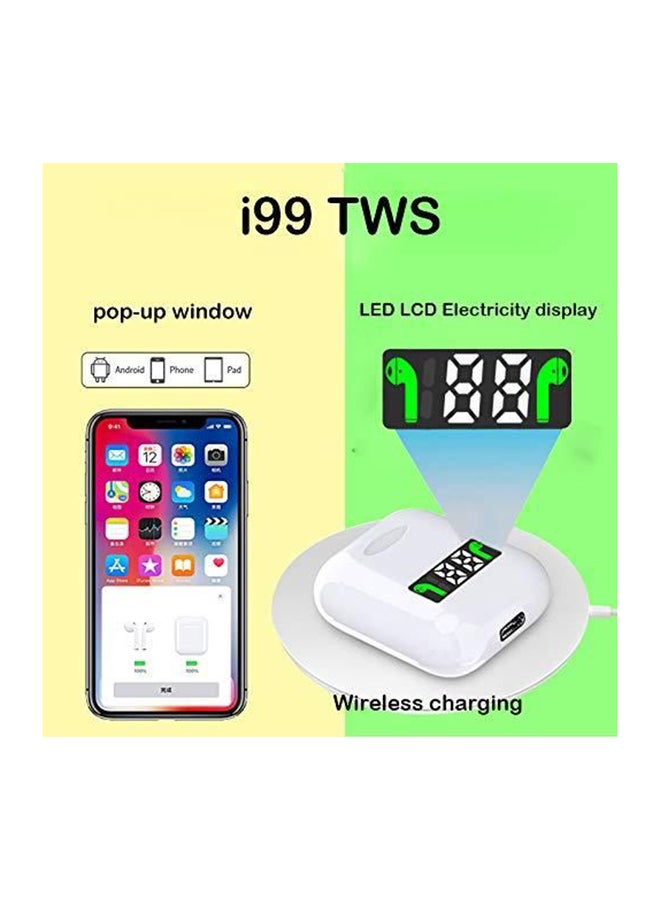 Generic - Wireless Bluetooth Earbuds With Charging Box White - Image 1