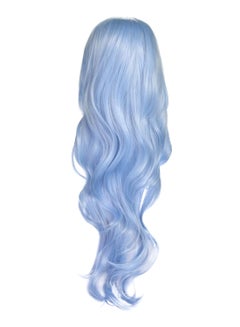 AGPtek Curly Wavy Long Cosplay Hair Wig Light Blue 33inch  - Image 2