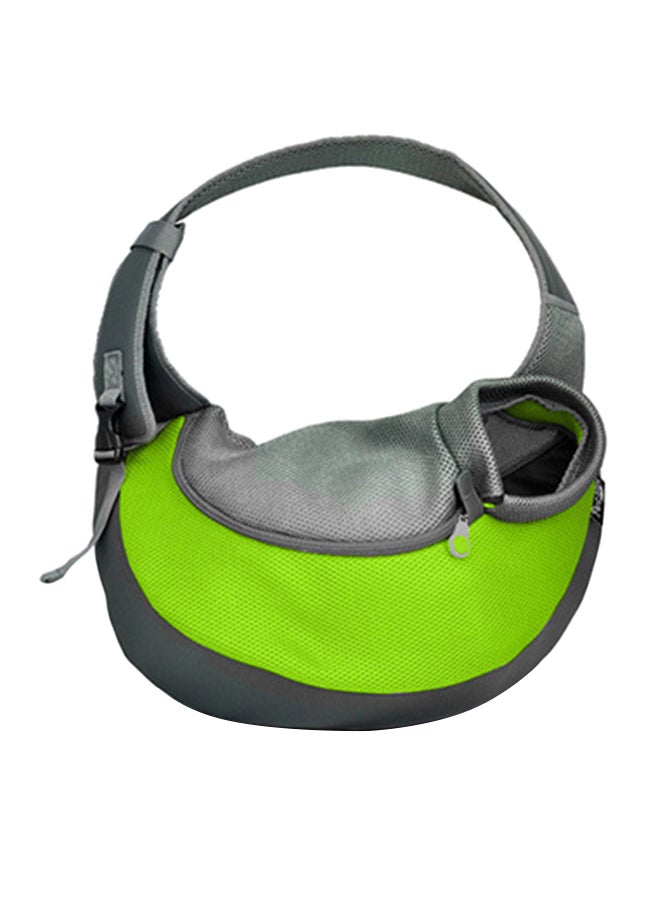 Generic Pet Carrying Shoulder Bag Green/Grey 45 x 13 x 28cm 