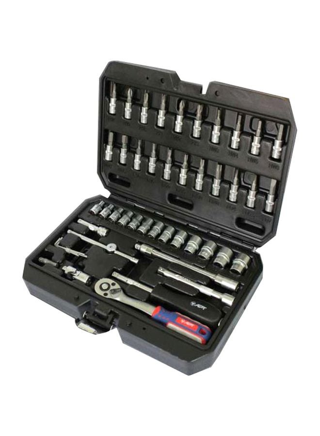 Apt - 46-Piece Electronic Tool kit Black/Silver - Image 1