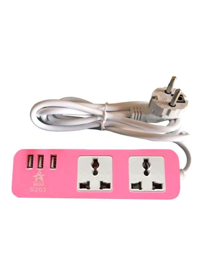 بيدو موصل تيار بمخرجين وردي/أبيض