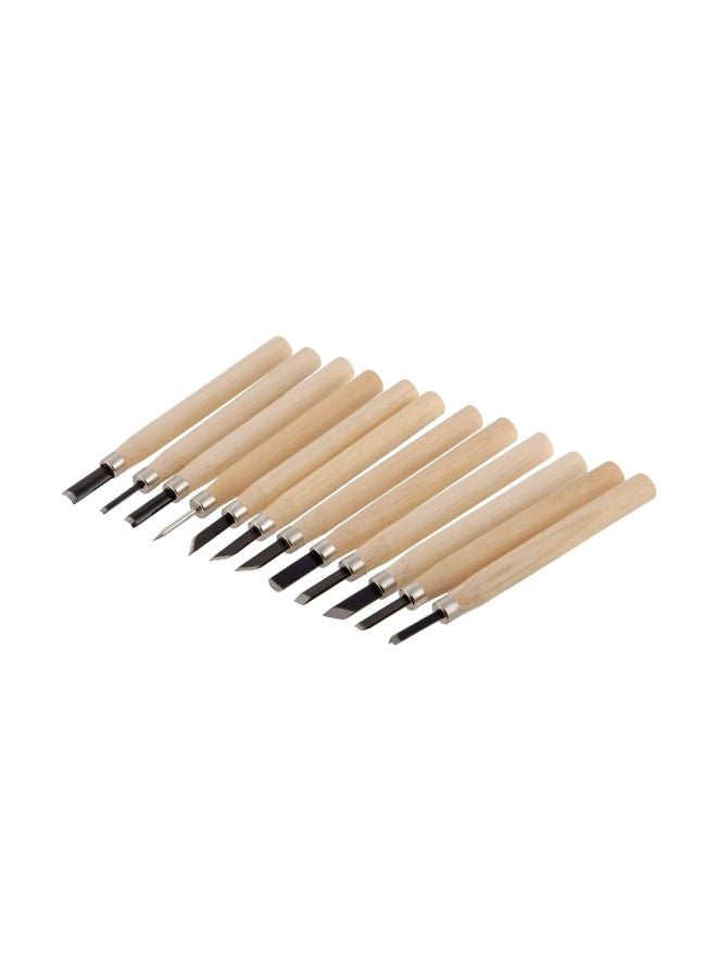 suki 12-Piece Wood Carving Tools Set Beige 15x145x195mm  - Image 1