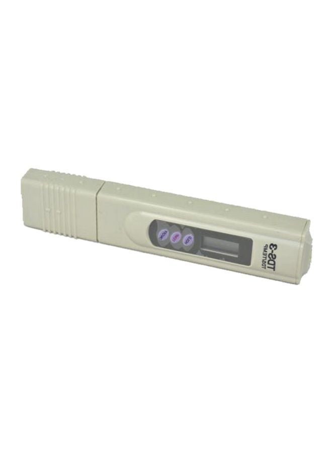 TDS Digital Water Impurity Tester Meter With Case Cover White 