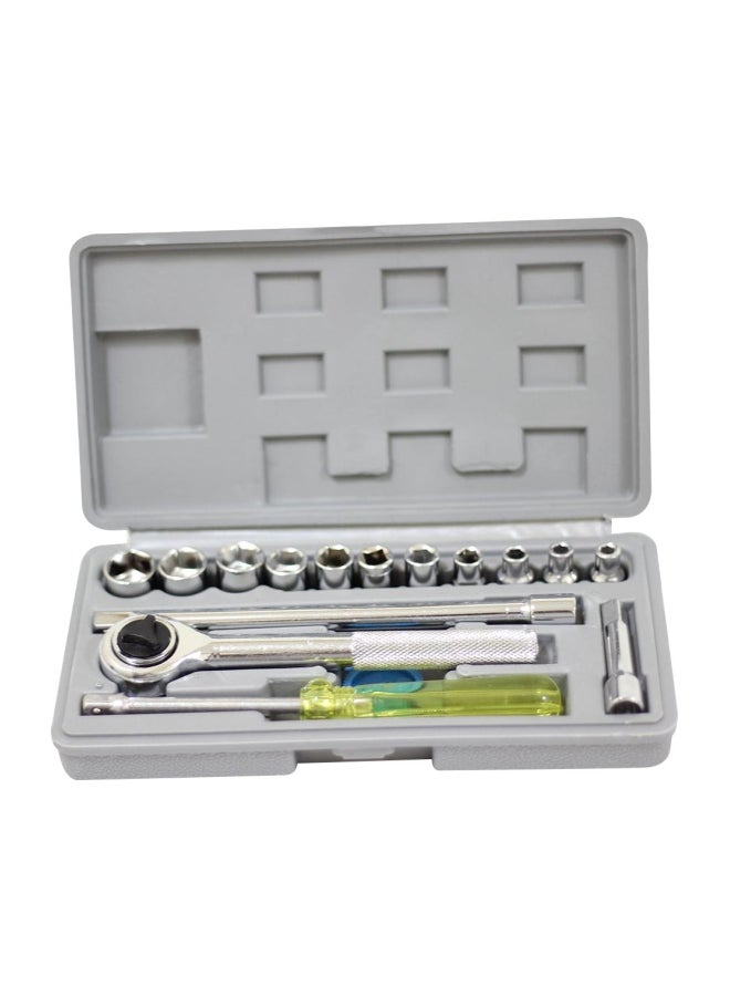 Generic 17-Piece Wrench Tool Set Silver  - Image 1