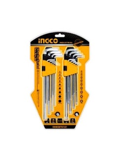 18-Piece Hex Key And Torx Key Set Silver
