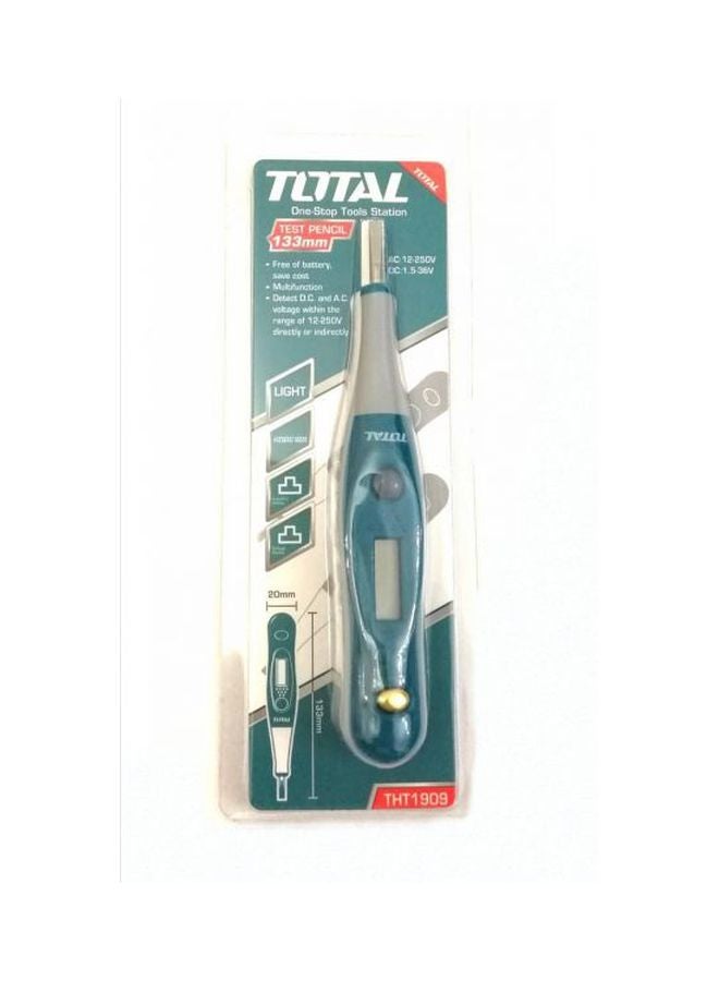 TOTAL Digital Pencil Tester Screwdriver Green/Silver  - Image 2