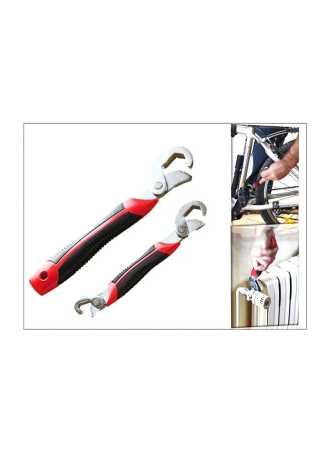 Snap'N Grip 2-Piece Spanner Hand Tool Black/Red/Silver - Image 2