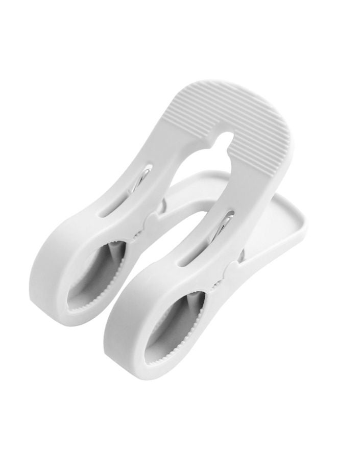Polypropylene Clothespin Clip White 13x6.5x8cm - Image 1