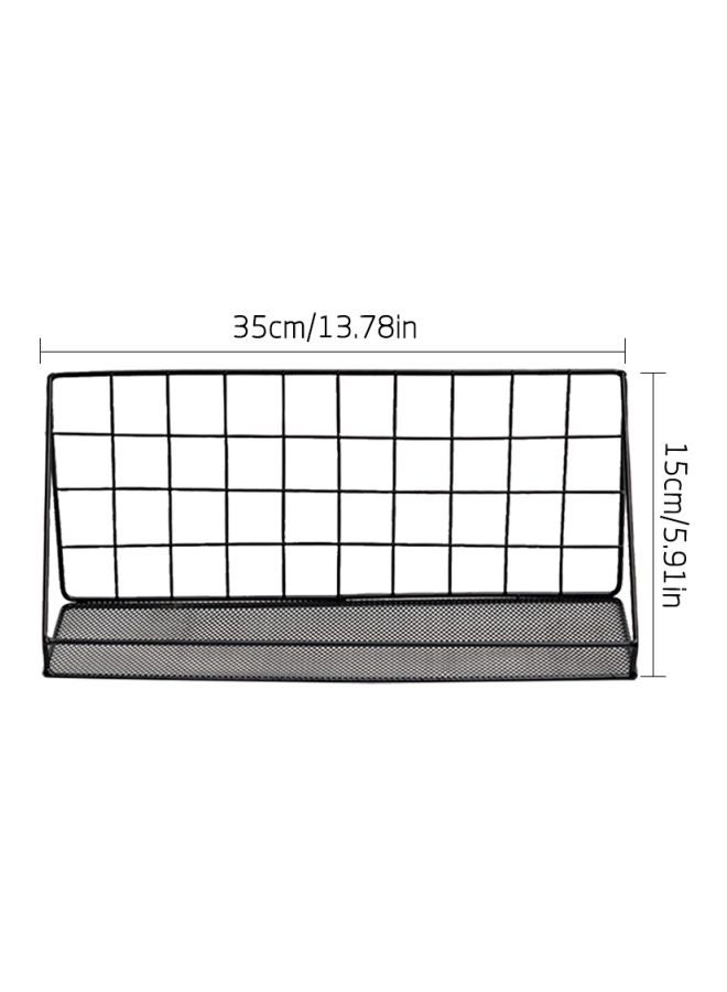 Free-Standing Storage Basket Black 35x12x15cm - Image 2