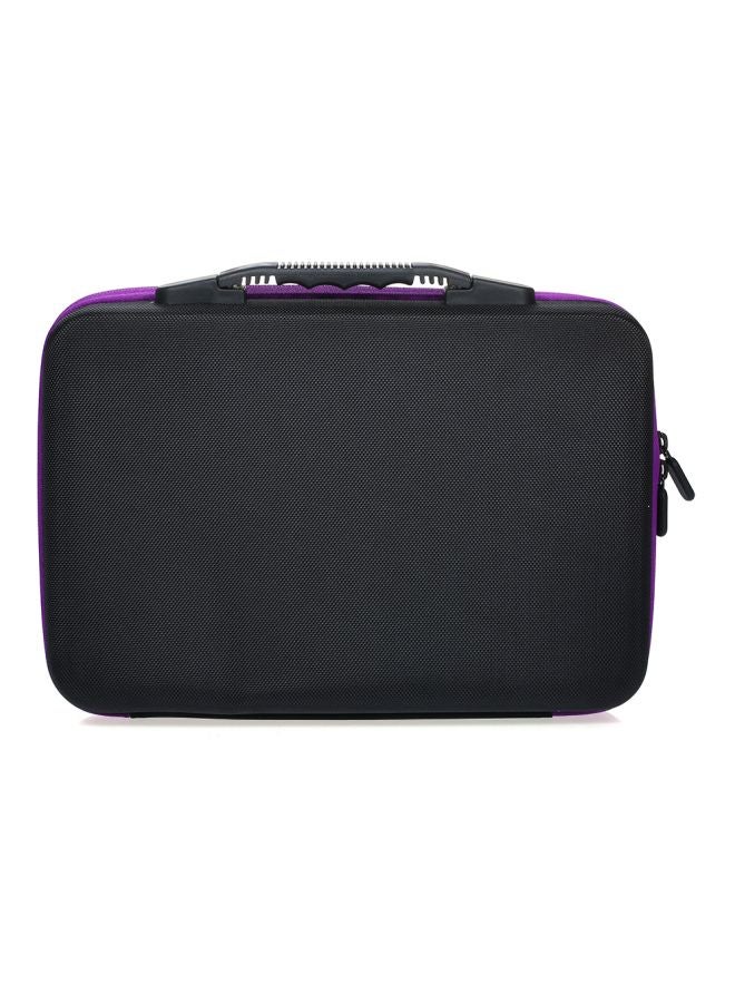 60-Slots Small Bottle Storage Organizer Box Black/Purple 32X8.5X22.5cm  - Image 4