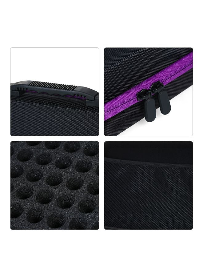 60-Slots Small Bottle Storage Organizer Box Black/Purple 32X8.5X22.5cm  - Image 5