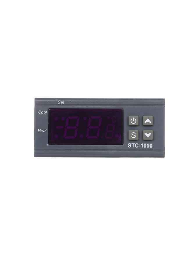 A-400P Digital Microcomputer Temperature Controller Grey/Black/Red 75x34.5x85mm