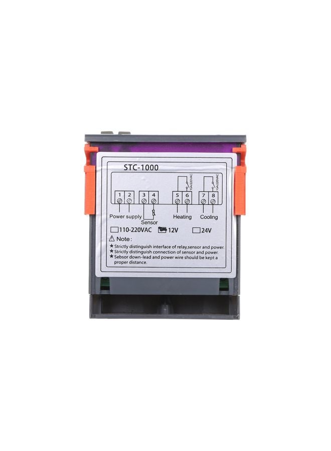 A-400P Digital Microcomputer Temperature Controller Grey/Black/Red 75x34.5x85mm