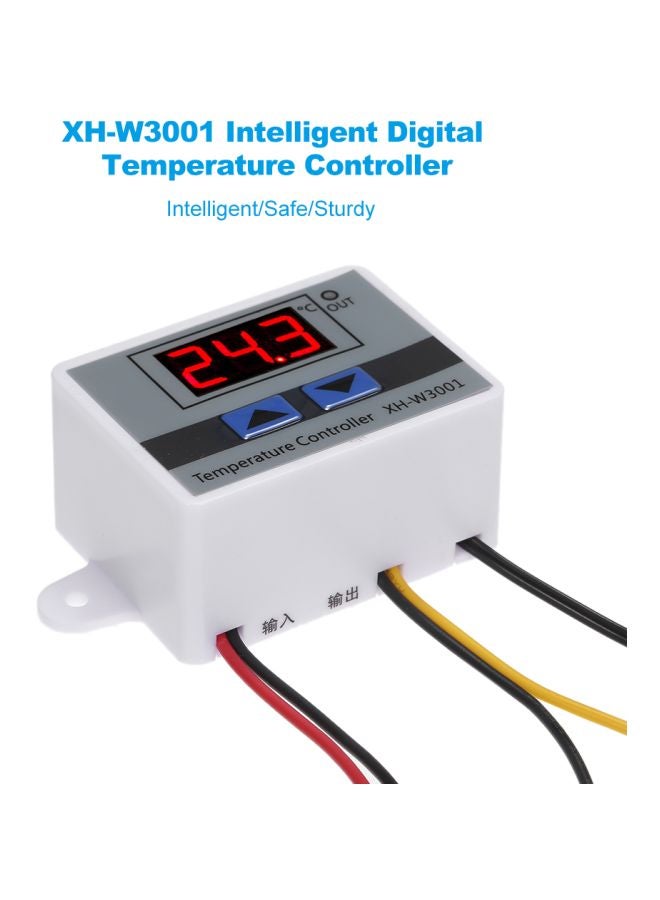 Generic - Digital Microcomputer Temperature Controller White/Grey/Red 60x45x31mm - Image 1