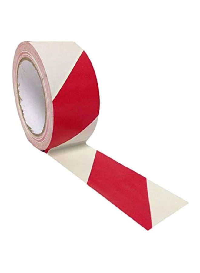 Warning Tape Roll Red/White 100yard 