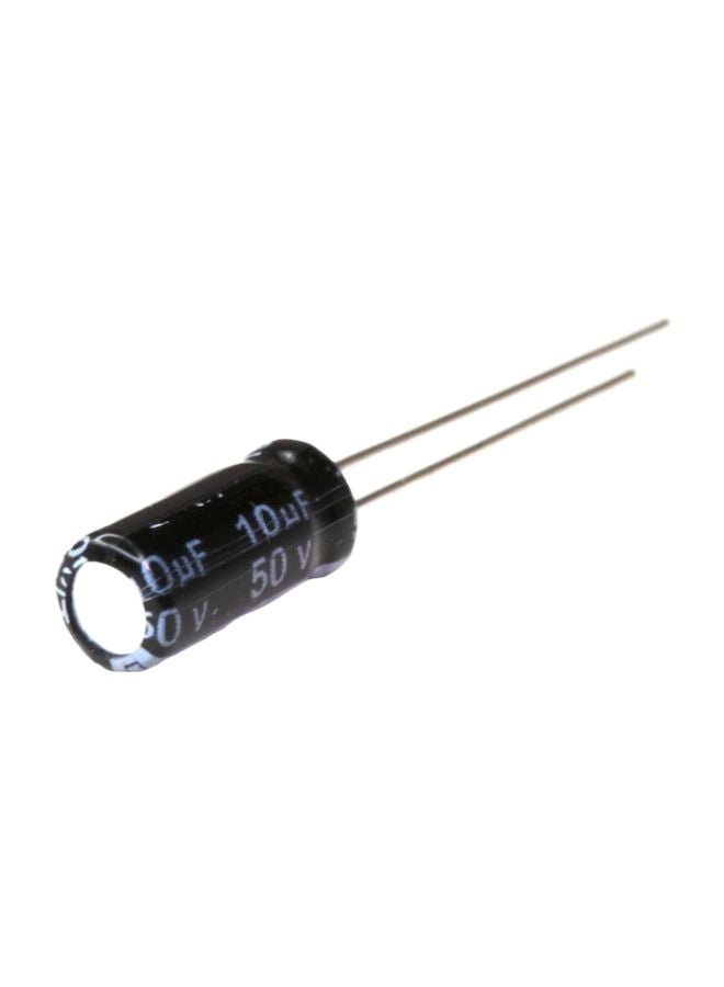 10-Piece Capacitor Set Black/Silver 