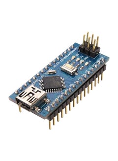 Arduino ATmega328 Nano Connector Breadboard Blue/Black/Silver 
