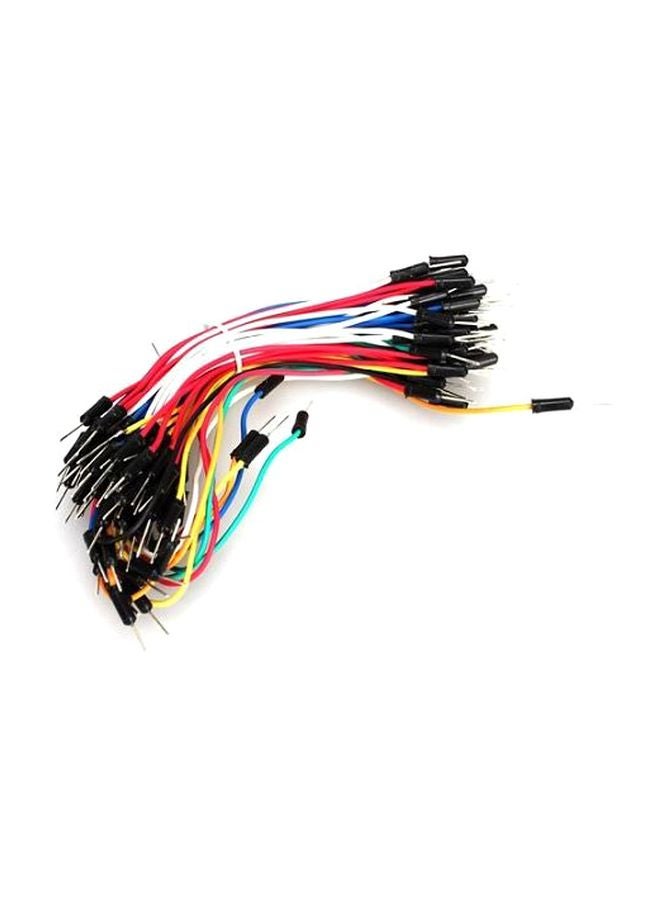 60-Piece Jumpers Cable Wire Kit Red/Yellow/White  - Image 3