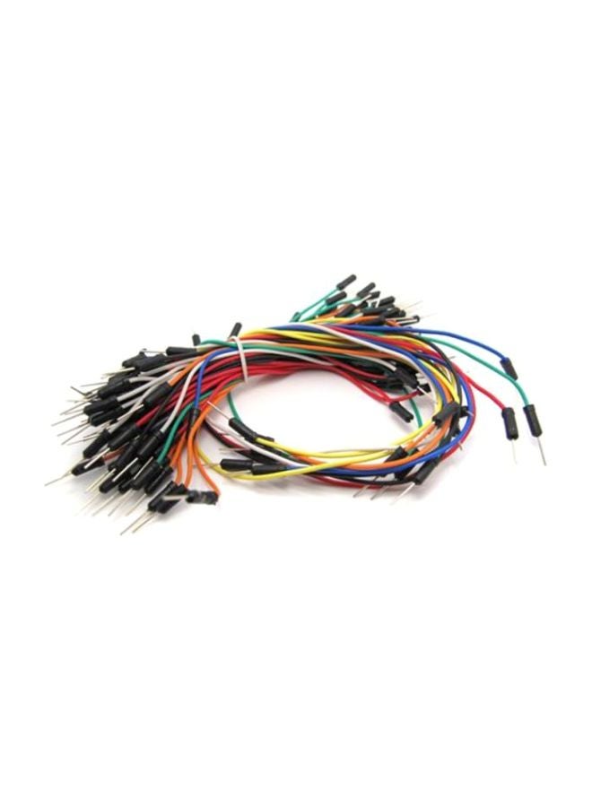 60-Piece Jumpers Cable Wire Kit Red/Yellow/White  - Image 2