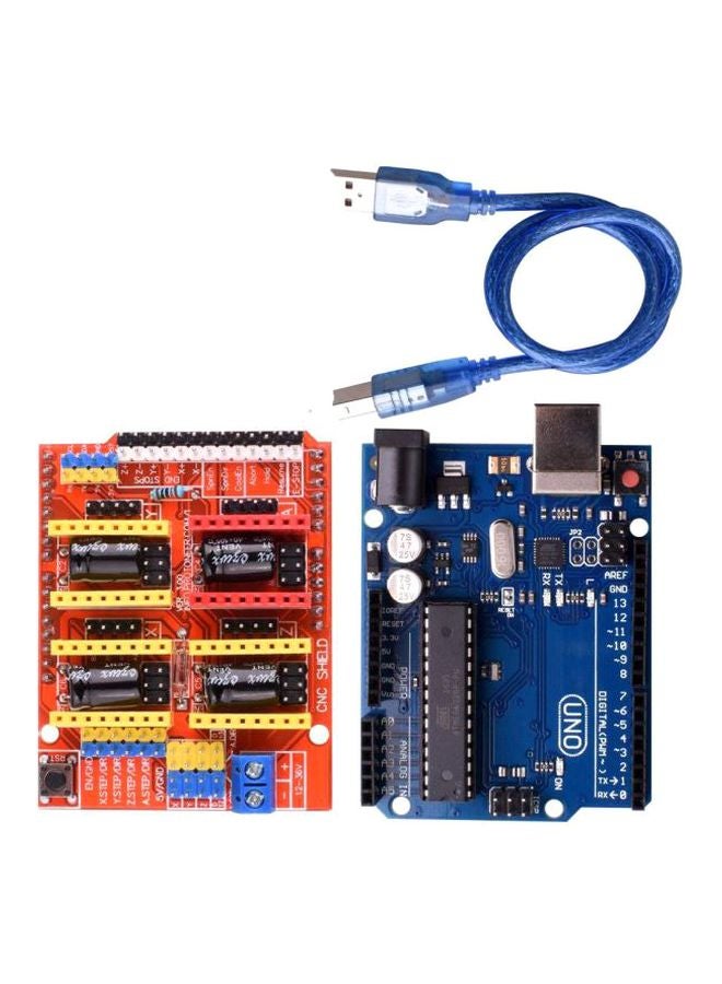 Generic - CNC Shield V3 Engraving Machine For Arduino Uno / Red - Image 1