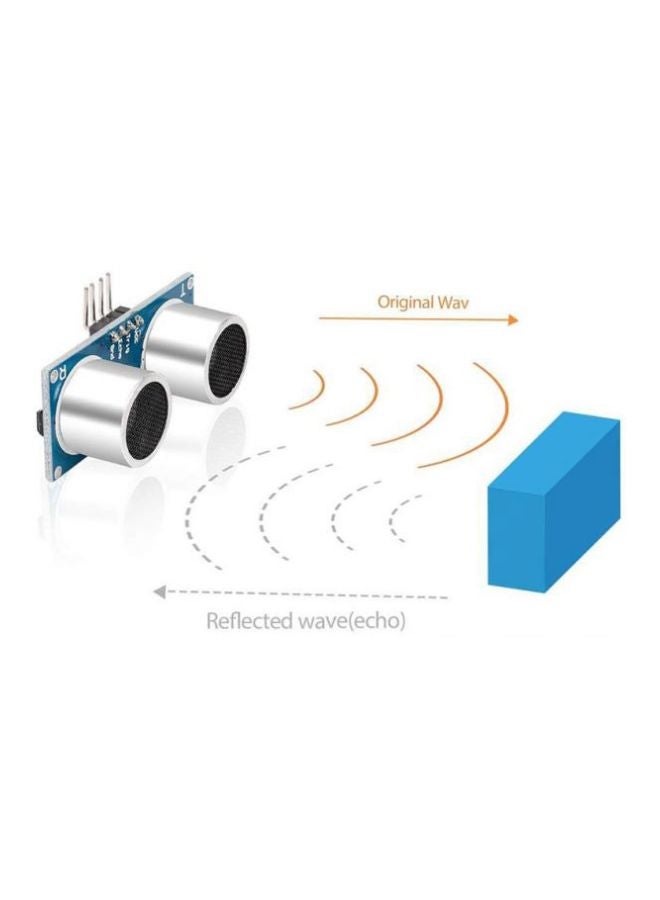 Generic - Ultrasonic Distance Sensor For Arduino Blue/Silver - Image 1