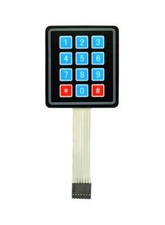 Arduino 4x3 Matrix Membrane Keypad Black/Blue/Silver  - Image 1