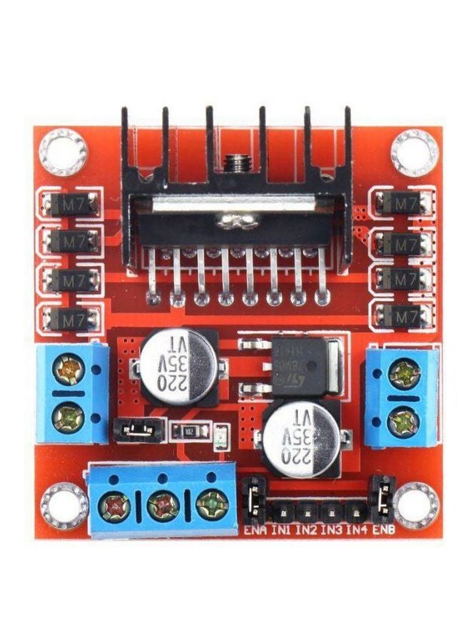 Generic Dual H Bridge Motor Drive Controller Board Module Orange/Black/Blue  - Image 3