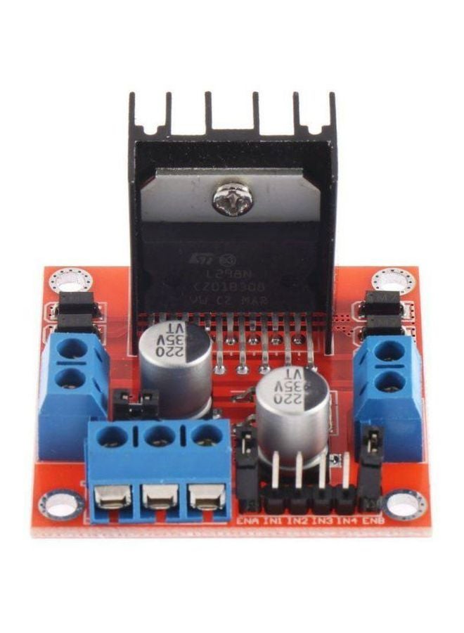 Generic Dual H Bridge Motor Drive Controller Board Module Orange/Black/Blue  - Image 2